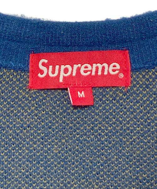 SUPREME（シュプリーム）SUPREME (シュプリーム) Brushed Polka Dot Cardigan ブルー サイズ:Mの古着・服飾アイテム
