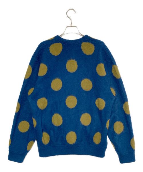 SUPREME（シュプリーム）SUPREME (シュプリーム) Brushed Polka Dot Cardigan ブルー サイズ:Mの古着・服飾アイテム