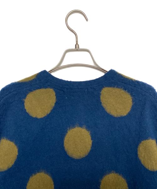 SUPREME（シュプリーム）SUPREME (シュプリーム) Brushed Polka Dot Cardigan ブルー サイズ:Mの古着・服飾アイテム
