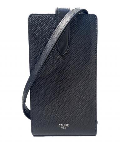 中古・古着通販】CELINE (セリーヌ) レザーフォンホルダー カード