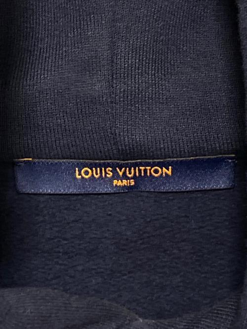 LOUIS VUITTON（ルイ ヴィトン）LOUIS VUITTON (ルイ ヴィトン) Beaded Shark Pullover Hoodie ネイビー サイズ:XLの古着・服飾アイテム