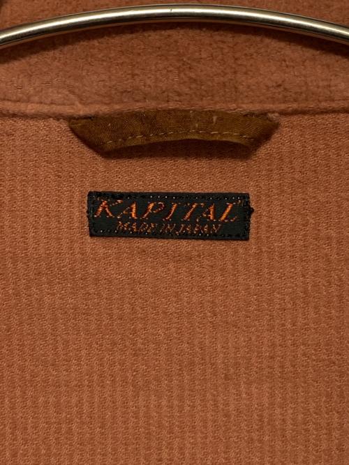 KAPITAL（キャピタル）KAPITAL (キャピタル) ナッピング ヒートコール ホスピタルJKT ブラウン サイズ:XLの古着・服飾アイテム