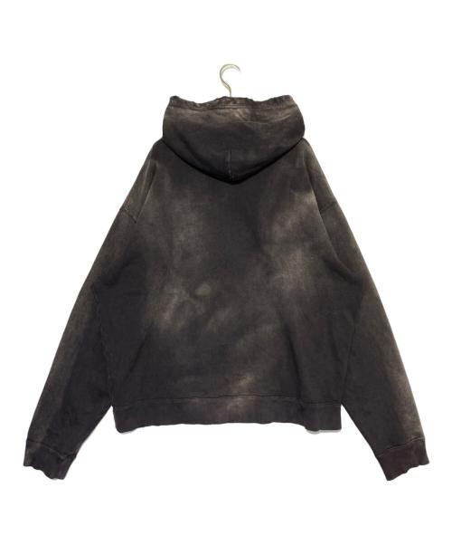 KAMIYA（カミヤ）KAMIYA (カミヤ) Logo Embroidered Bleach SweatHoodie ブラック サイズ:Mの古着・服飾アイテム