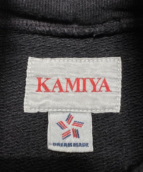 KAMIYA（カミヤ）KAMIYA (カミヤ) Logo Embroidered Bleach SweatHoodie ブラック サイズ:Mの古着・服飾アイテム