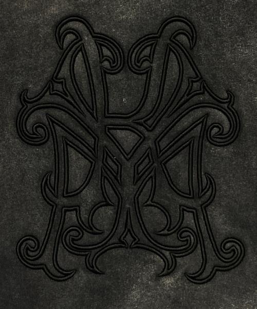 KAMIYA（カミヤ）KAMIYA (カミヤ) Logo Embroidered Bleach SweatHoodie ブラック サイズ:Mの古着・服飾アイテム