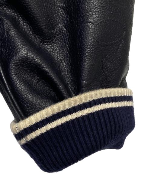 A BATHING APE（ア ベイシング エイプ）A BATHING APE (ア ベイシング エイプ) Patch Varsity Jacket ネイビー サイズ:Mの古着・服飾アイテム