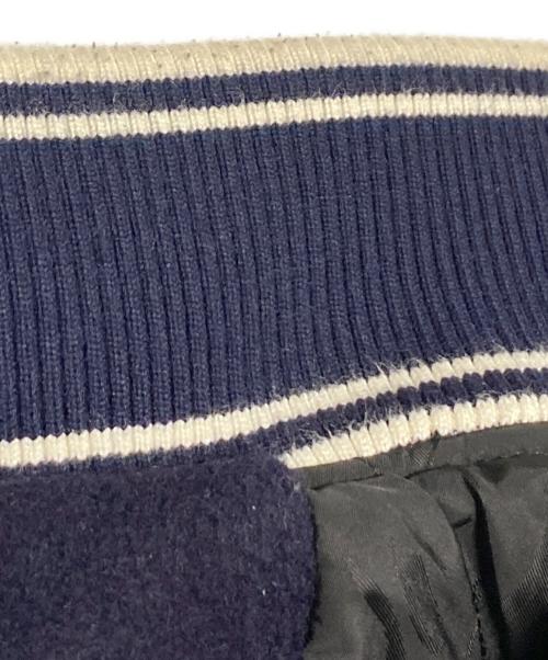 A BATHING APE（ア ベイシング エイプ）A BATHING APE (ア ベイシング エイプ) Patch Varsity Jacket ネイビー サイズ:Mの古着・服飾アイテム