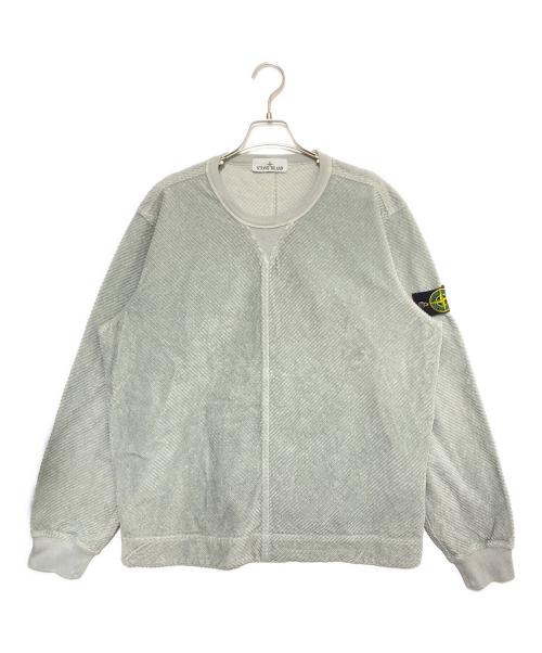 STONE ISLAND（ストーンアイランド）STONE ISLAND (ストーンアイランド) CORDUROY GARMENT DYED CREWNECK ミントグリーン サイズ:Mの古着・服飾アイテム