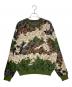 LOUIS VUITTON（ルイ ヴィトン）の古着「ダモフラージュ コットン ジャガード クルーネック ニット セーター」｜オリーブ