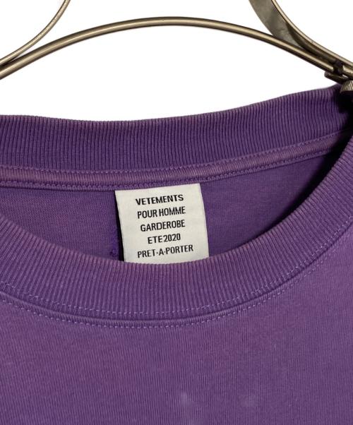 VETEMENTS（ヴェトモン）VETEMENTS (ヴェトモン) MILK TEE パープル サイズ:Sの古着・服飾アイテム