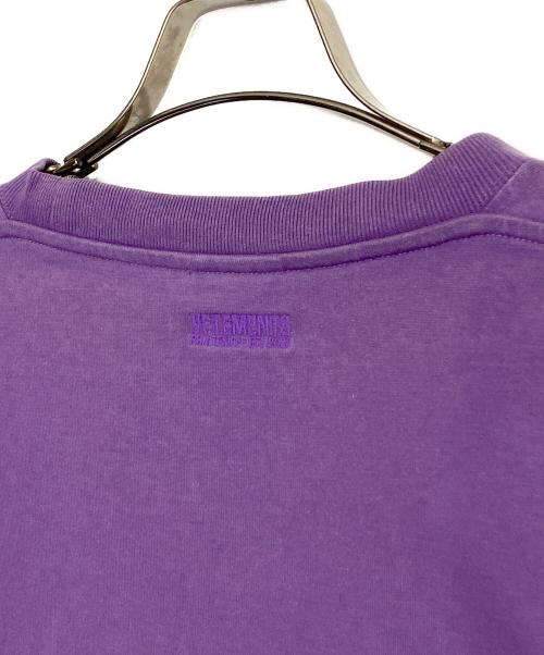 VETEMENTS（ヴェトモン）VETEMENTS (ヴェトモン) MILK TEE パープル サイズ:Sの古着・服飾アイテム