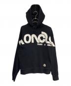 MONCLERモンクレール）の古着「MAGLIA スウェット プルオーバーパーカー」｜ブラック