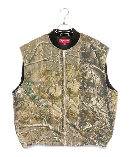 SUPREME（シュプリーム）SUPREME (シュプリーム) Zip-Off Sleeve Quilted Bomber Jacket オリーブ サイズ:Mの古着・服飾アイテム