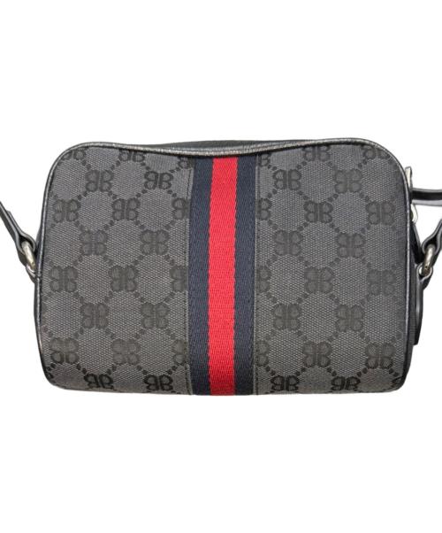 BALENCIAGA（バレンシアガ）BALENCIAGA (バレンシアガ) GUCCI (グッチ) ザ ハッカープロジェクト ウェブライン ショルダーバッグ ブラック サイズ:-の古着・服飾アイテム