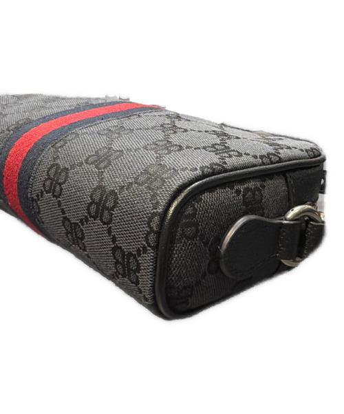 BALENCIAGA（バレンシアガ）BALENCIAGA (バレンシアガ) GUCCI (グッチ) ザ ハッカープロジェクト ウェブライン ショルダーバッグ ブラック サイズ:-の古着・服飾アイテム