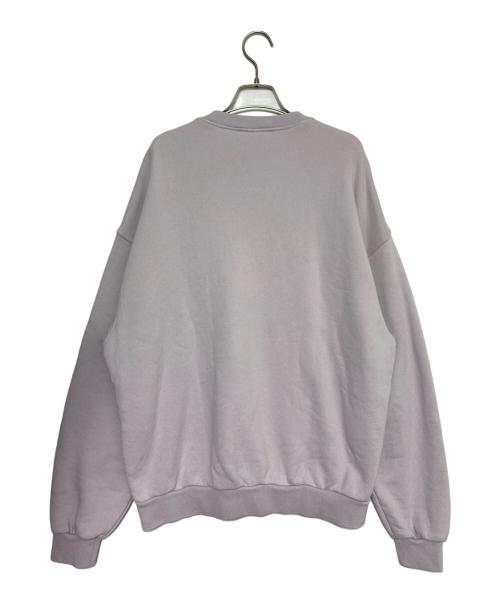 Acne studios（アクネ ストゥディオズ）ACNE STUDIOS (アクネ ストゥディオス) 刺繍バブルロゴクルーネックスウェット ラベンダー サイズ:XXSの古着・服飾アイテム