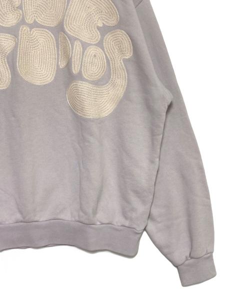 Acne studios（アクネ ストゥディオズ）ACNE STUDIOS (アクネ ストゥディオス) 刺繍バブルロゴクルーネックスウェット ラベンダー サイズ:XXSの古着・服飾アイテム