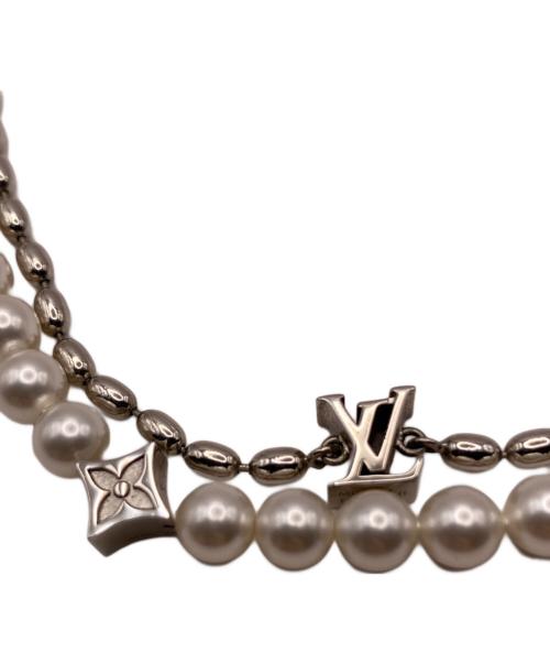 LOUIS VUITTON（ルイ ヴィトン）LOUIS VUITTON (ルイ ヴィトン) ネックレス・パール フュージョン S00 シルバー サイズ:-の古着・服飾アイテム