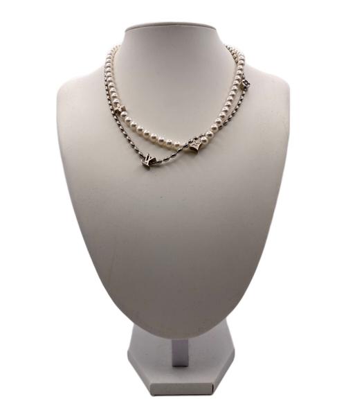 LOUIS VUITTON（ルイ ヴィトン）LOUIS VUITTON (ルイ ヴィトン) ネックレス・パール フュージョン S00 シルバー サイズ:-の古着・服飾アイテム