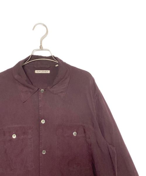 OUR LEGACY（アワーレガシー）OUR LEGACY (アワーレガシー) シルクシャツ ボルドー サイズ:46の古着・服飾アイテム