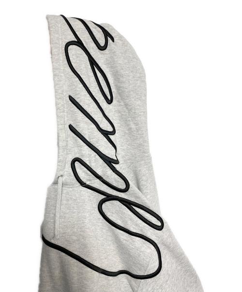 SUPREME（シュプリーム）SUPREME (シュプリーム) Shoulder Script Hooded Sweatshirt ライトグレー サイズ:Mの古着・服飾アイテム