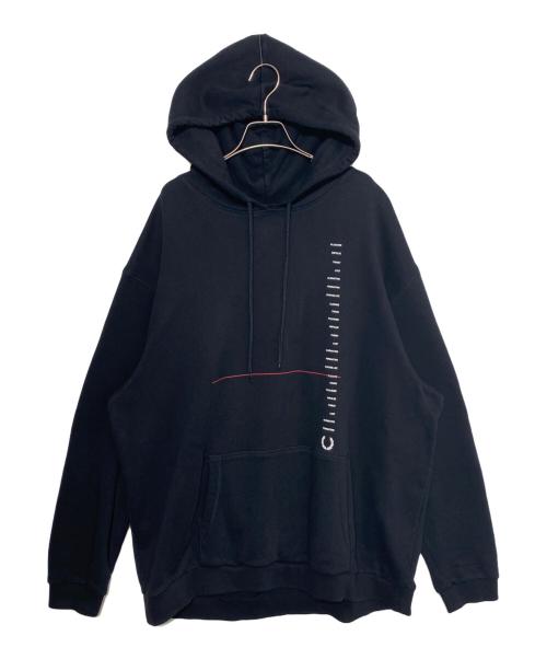 RAF SIMONS（ラフシモンズ）RAF SIMONS (ラフシモンズ) FRED PERRY (フレッドペリー) ロゴエンブロイダリーパーカー ブラック サイズ:XLの古着・服飾アイテム