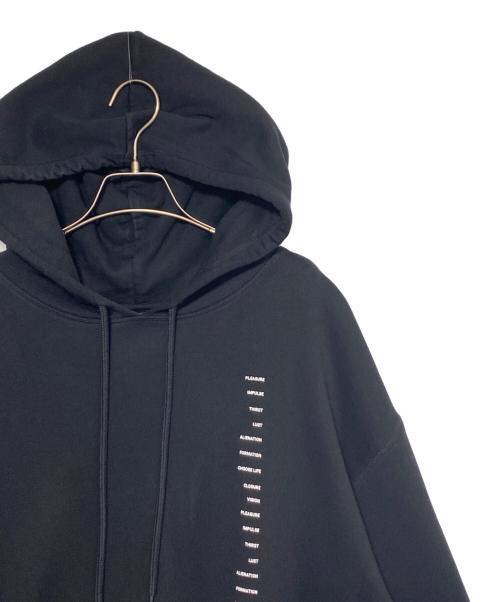 RAF SIMONS（ラフシモンズ）RAF SIMONS (ラフシモンズ) FRED PERRY (フレッドペリー) ロゴエンブロイダリーパーカー ブラック サイズ:XLの古着・服飾アイテム