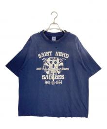 SAINT MICHAEL×NEIGHBORHOOD（セントマイケル×ネイバーフッド）の古着「STHD . SS TEE SAINT NBHD」｜ネイビー