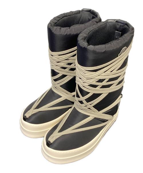 RICK OWENS（リックオウエンス）RICK OWENS (リックオウエンス) MONCLER (モンクレール) Bigrocks パデッドブーツ ブラック サイズ:41の古着・服飾アイテム