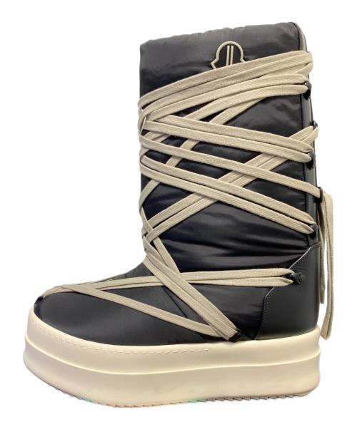 RICK OWENS（リックオウエンス）RICK OWENS (リックオウエンス) MONCLER (モンクレール) Bigrocks パデッドブーツ ブラック サイズ:41の古着・服飾アイテム