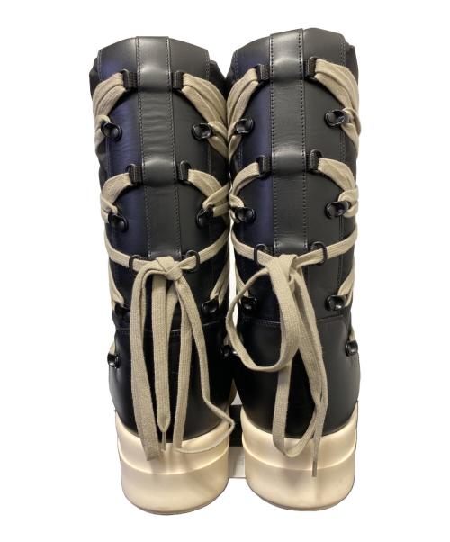 RICK OWENS（リックオウエンス）RICK OWENS (リックオウエンス) MONCLER (モンクレール) Bigrocks パデッドブーツ ブラック サイズ:41の古着・服飾アイテム