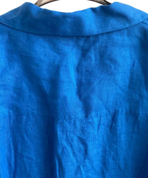 LOEWE（ロエベ）LOEWE (ロエベ) ショートスリーブリネンシャツ ブルー サイズ:42の古着・服飾アイテム