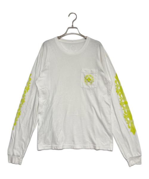 CHROME HEARTS（クロムハーツ）CHROME HEARTS (クロムハーツ) Neon Back Print L/S Tee ホワイト サイズ:Lの古着・服飾アイテム