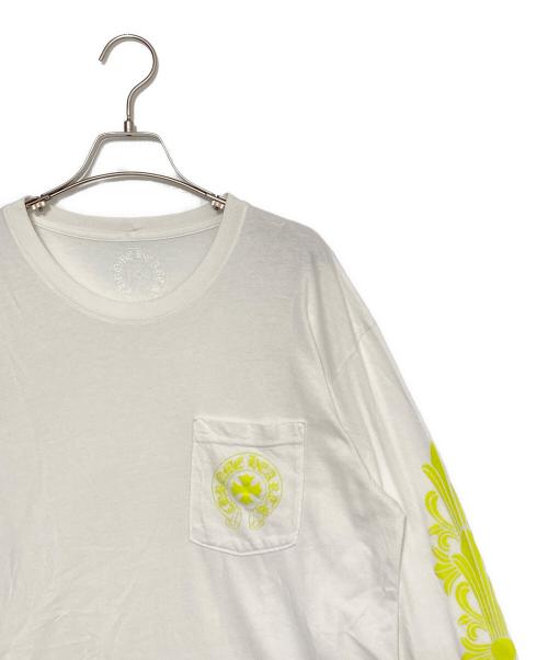 CHROME HEARTS（クロムハーツ）CHROME HEARTS (クロムハーツ) Neon Back Print L/S Tee ホワイト サイズ:Lの古着・服飾アイテム