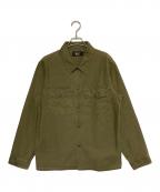 RRLダブルアールエル）の古着「REVERSE SATEEN OVERSHIRT」｜オリーブ