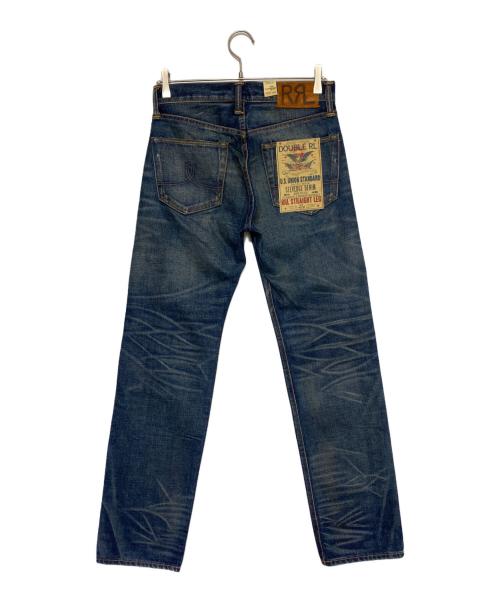 RRL（ダブルアールエル）RRL (ダブルアールエル) STRAIGHT LEG ダメージデニムパンツ インディゴ サイズ:28×30の古着・服飾アイテム