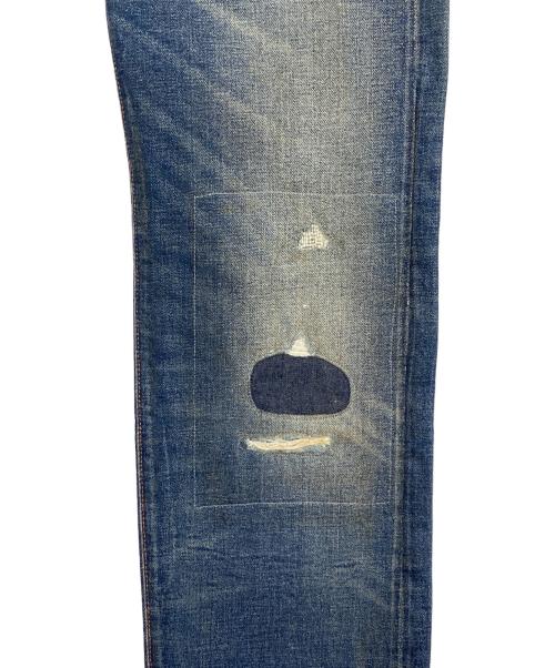 RRL（ダブルアールエル）RRL (ダブルアールエル) STRAIGHT LEG ダメージデニムパンツ インディゴ サイズ:28×30の古着・服飾アイテム