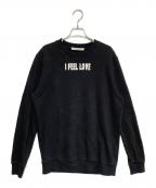 GIVENCHYジバンシィ）の古着「I FEEL LOVE OVERSIZED SWEATSHIRT」｜ブラック