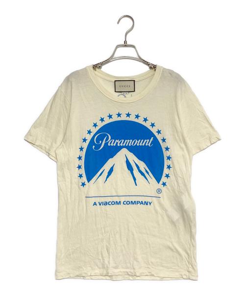 GUCCI（グッチ）GUCCI (グッチ) 18AW/パラマウントTシャツ ベージュ サイズ:XSの古着・服飾アイテム