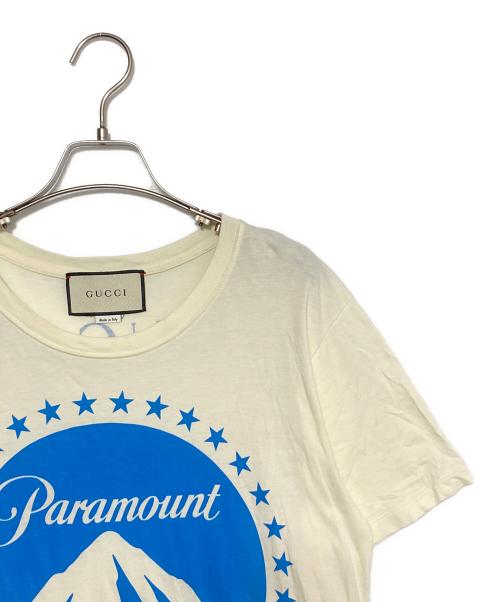 GUCCI（グッチ）GUCCI (グッチ) 18AW/パラマウントTシャツ ベージュ サイズ:XSの古着・服飾アイテム