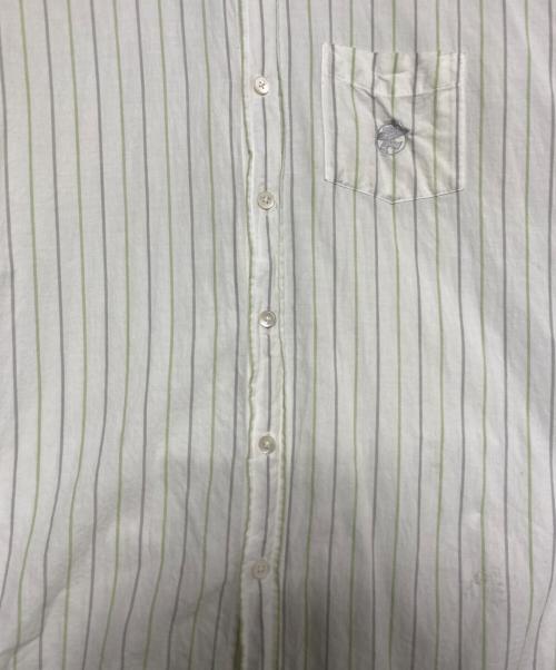 stussy（ステューシー）stussy (ステューシー) シャツ ホワイト×グリーン サイズ:Mの古着・服飾アイテム