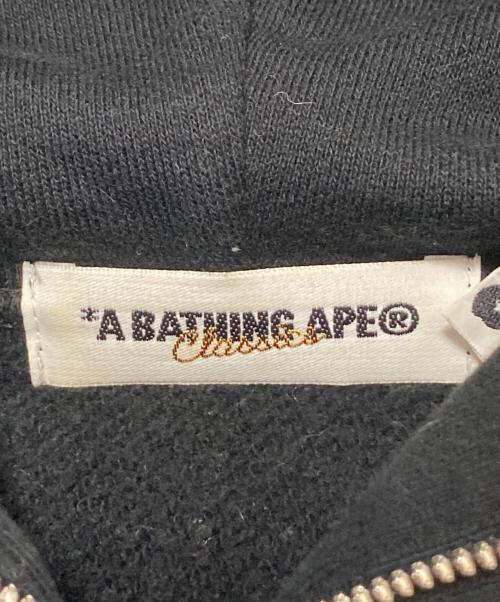 A BATHING APE（ア ベイシング エイプ）A BATHING APE (ア ベイシング エイプ) ジップフーディー ブラック サイズ:Mの古着・服飾アイテム