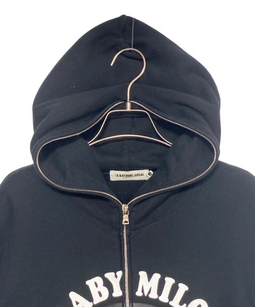 A BATHING APE（ア ベイシング エイプ）A BATHING APE (ア ベイシング エイプ) ジップフーディー ブラック サイズ:Mの古着・服飾アイテム