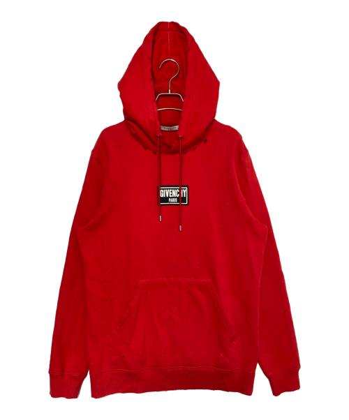 GIVENCHY（ジバンシィ）GIVENCHY (ジバンシィ) Destroy Hoodie レッド サイズ:Sの古着・服飾アイテム