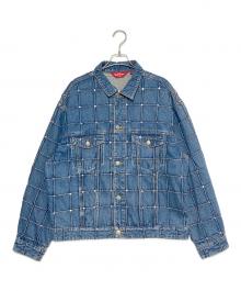 SUPREME（シュプリーム）の古着「Studded Seam Denim Trucker Jacket」｜インディゴ