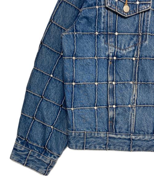 SUPREME（シュプリーム）SUPREME (シュプリーム) Studded Seam Denim Trucker Jacket インディゴ サイズ:Mの古着・服飾アイテム