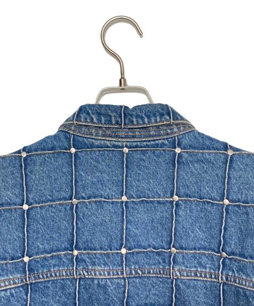SUPREME（シュプリーム）SUPREME (シュプリーム) Studded Seam Denim Trucker Jacket インディゴ サイズ:Mの古着・服飾アイテム