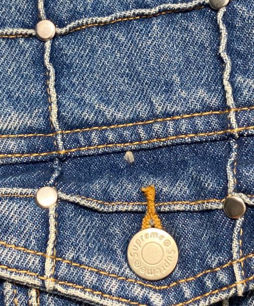 SUPREME（シュプリーム）SUPREME (シュプリーム) Studded Seam Denim Trucker Jacket インディゴ サイズ:Mの古着・服飾アイテム