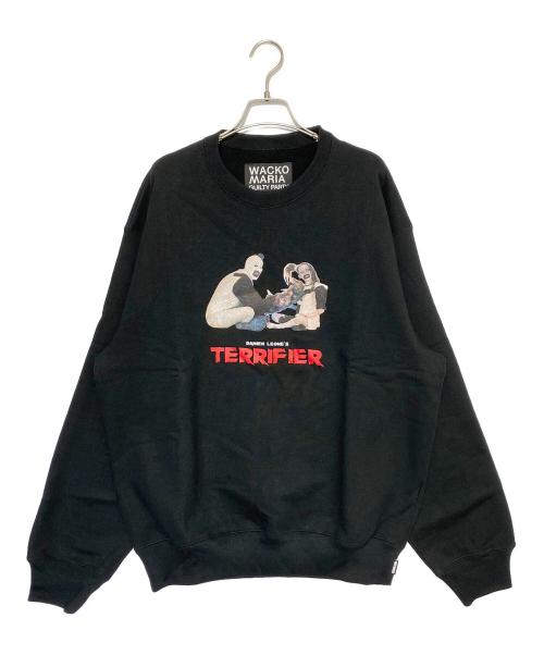 WACKO MARIA（ワコマリア）WACKO MARIA (ワコマリア) TERRIFIER (テリファー) HEAVY WEIGHT SWEAT SHIRT -TYPE 3 ブラック サイズ:Lの古着・服飾アイテム