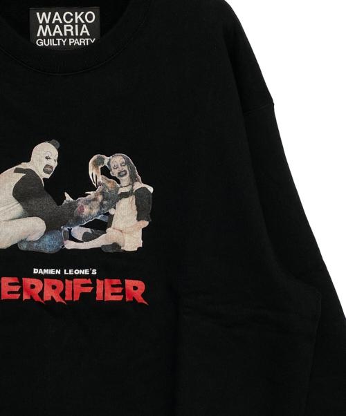 WACKO MARIA（ワコマリア）WACKO MARIA (ワコマリア) TERRIFIER (テリファー) HEAVY WEIGHT SWEAT SHIRT -TYPE 3 ブラック サイズ:Lの古着・服飾アイテム